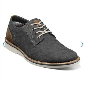 NWT Nunn Bush Barklay Canvas Oxford Lace up in gunmetal grey size 12